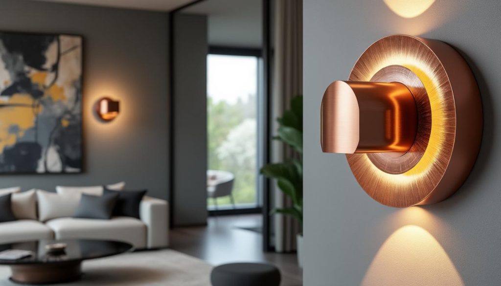découvrez l'élégance intemporelle de notre applique murale en cuivre, un incontournable pour sublimer votre intérieur. alliant style contemporain et charme classique, elle apportera une touche chaleureuse et raffinée à chaque pièce de votre maison.